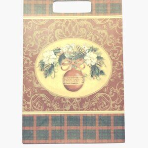 Holiday Gift Bag Classic Christmas Plaid Ornament Design Small 8x5